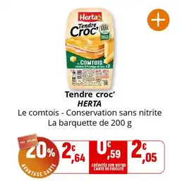 Coccinelle Supermarché Tendre croc herta offre