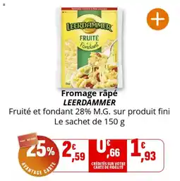 Coccinelle Supermarché Fromage râpé leerdammer offre
