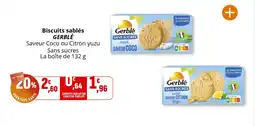 Coccinelle Supermarché Biscuits sablés gerblé offre