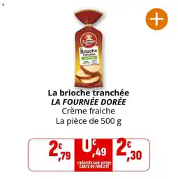 Coccinelle Supermarché La brioche tranchée la fournée dorée offre