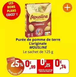 Coccinelle Supermarché Mousline - purée de pomme de terre l'originale offre
