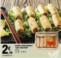 E.Leclerc Asia traiteur - 8 nems végétariens offre