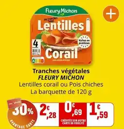 Coccinelle Supermarché Fleury michon - tranches végétales offre