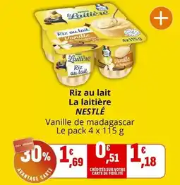 Coccinelle Supermarché Nestlé - riz au lait la laitière offre