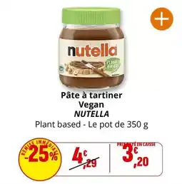 Coccinelle Supermarché Nutella - pâte à tartiner vegan offre