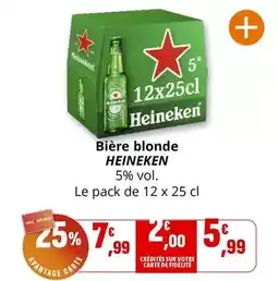 Coccinelle Supermarché Heineken - bière blonde offre