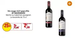 Coccinelle Supermarché Haussmann - vin rouge i.g.p. pays d'oc offre