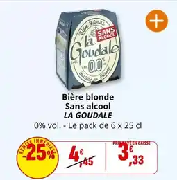 Coccinelle Supermarché La goudale - bière blonde sans alcool offre