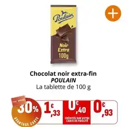 Coccinelle Express Poulain - chocolat noir extra-fin offre