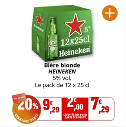 Coccinelle Supermarché Bière blonde heineken offre