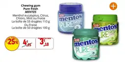 Coccinelle Express Mentos - chewing gum pure fresh offre