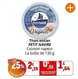 Coccinelle Express Petit navire - thon entier offre
