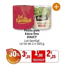 Coccinelle Express D'aucy - petits pois extra fins offre