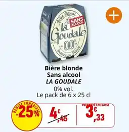 Coccinelle Express La goudale - bière blonde sans alcool offre