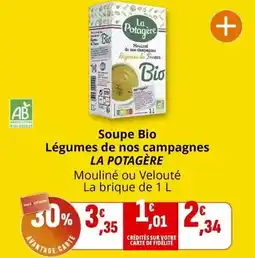 Coccinelle Express La potagère - soupe bio légumes de nos campagnes offre