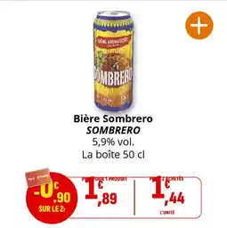 Coccinelle Supermarché Bière sombrero offre