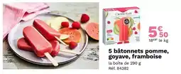 Picard Picard - 5 bâtonnets pomme, goyave, framboise offre