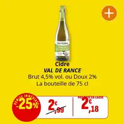Coccinelle Supermarché Cidre val de rance offre