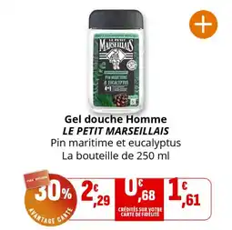 Coccinelle Supermarché Gel douche homme le petit marseillais offre