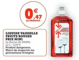 Utile Liquide vaisselle fruits rouges prix mini offre