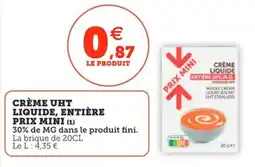 Utile Crème uht liquide entière prix mini offre