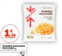 Utile Pommes rissolées prix mini offre