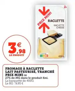 Utile Fromage à raclette lait pasteurisé tranché prix mini offre