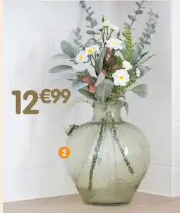 b&m Vase rond en verre avec anse offre