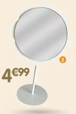 b&m Miroir fleur blanc offre