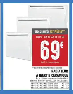 Brico Cash Radiateur à inertie céramique offre