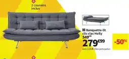 Conforama Banquette-lit clic clac Holly offre