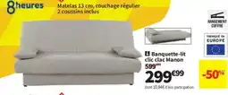 Conforama Banquette-lit clic clac Manon offre