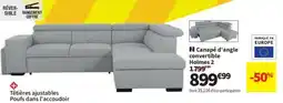Conforama Canapé d'angle convertible Holmes 2 offre
