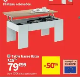 Conforama Table basse Ibiza offre