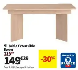 Conforama Table Extensible Ewen offre