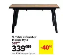 Conforama Table extensible offre
