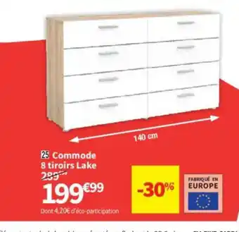 Commode 8 tiroirs Lake