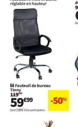 Conforama Fauteuil de bureau Tinny offre