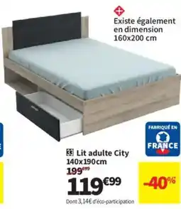 Conforama Lit adulte City offre