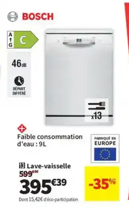 Conforama BOSCH Lave-vaisselle offre