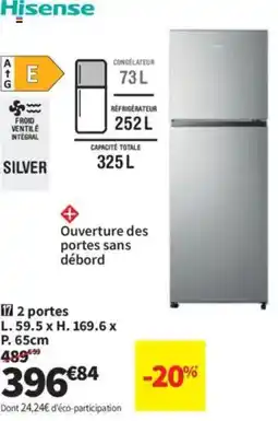 Conforama HISENSE 2 portes offre