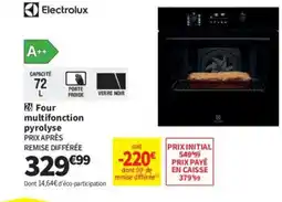 Conforama ELECTROLUX Four multifonction pyrolyse offre