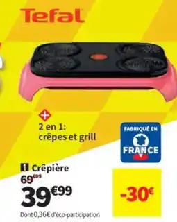 Conforama TEFAL Crêpière offre