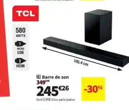Conforama TCL Barre de son offre
