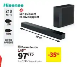 Conforama HISENSE Barre de son offre