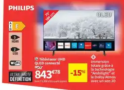 Conforama PHILIPS Téléviseur UHD QLED connecté offre