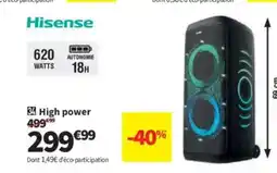 Conforama HISENSE High power offre
