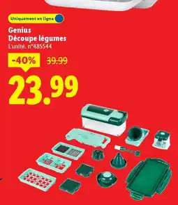 Lidl GENIUS Découpe légumes offre