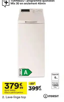BUT INDESIT Lave-linge top offre