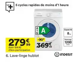 BUT INDESIT Lave-linge hublot offre
